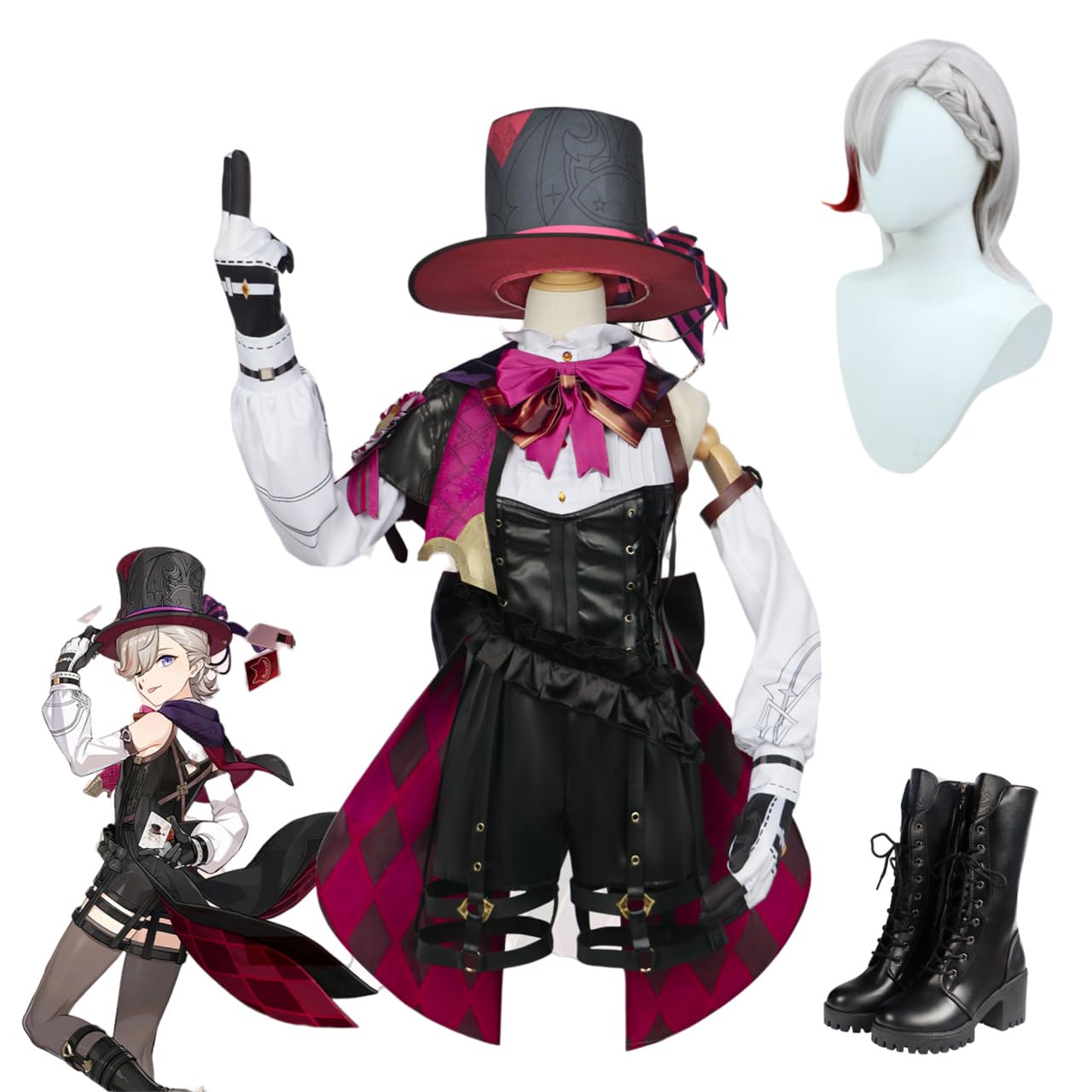Amazon.co.jp: HUNIY 原神 魔術師 リネット リネ コスプレ衣装 枫丹